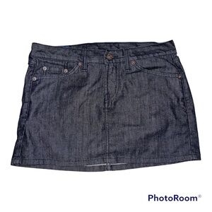 Lucky Brand Black Jean Denim Skirt